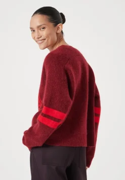 Varsity Jacquard Wool Blend Jumper