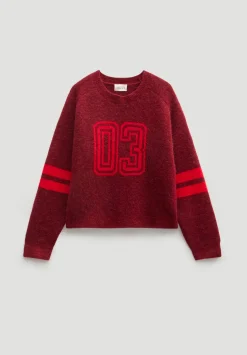 Varsity Jacquard Wool Blend Jumper
