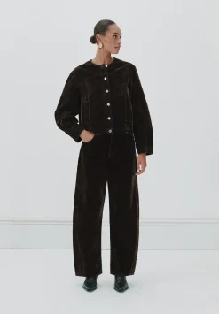 Velma Velvet Denim Jacket