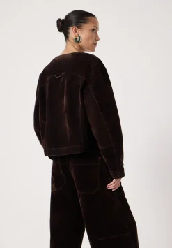 Velma Velvet Denim Jacket