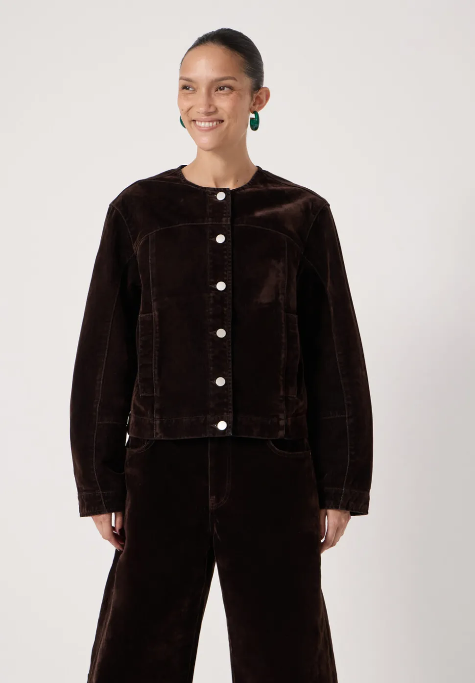 Velma Velvet Denim Jacket