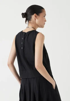 Vera Linen Blend Shell Top