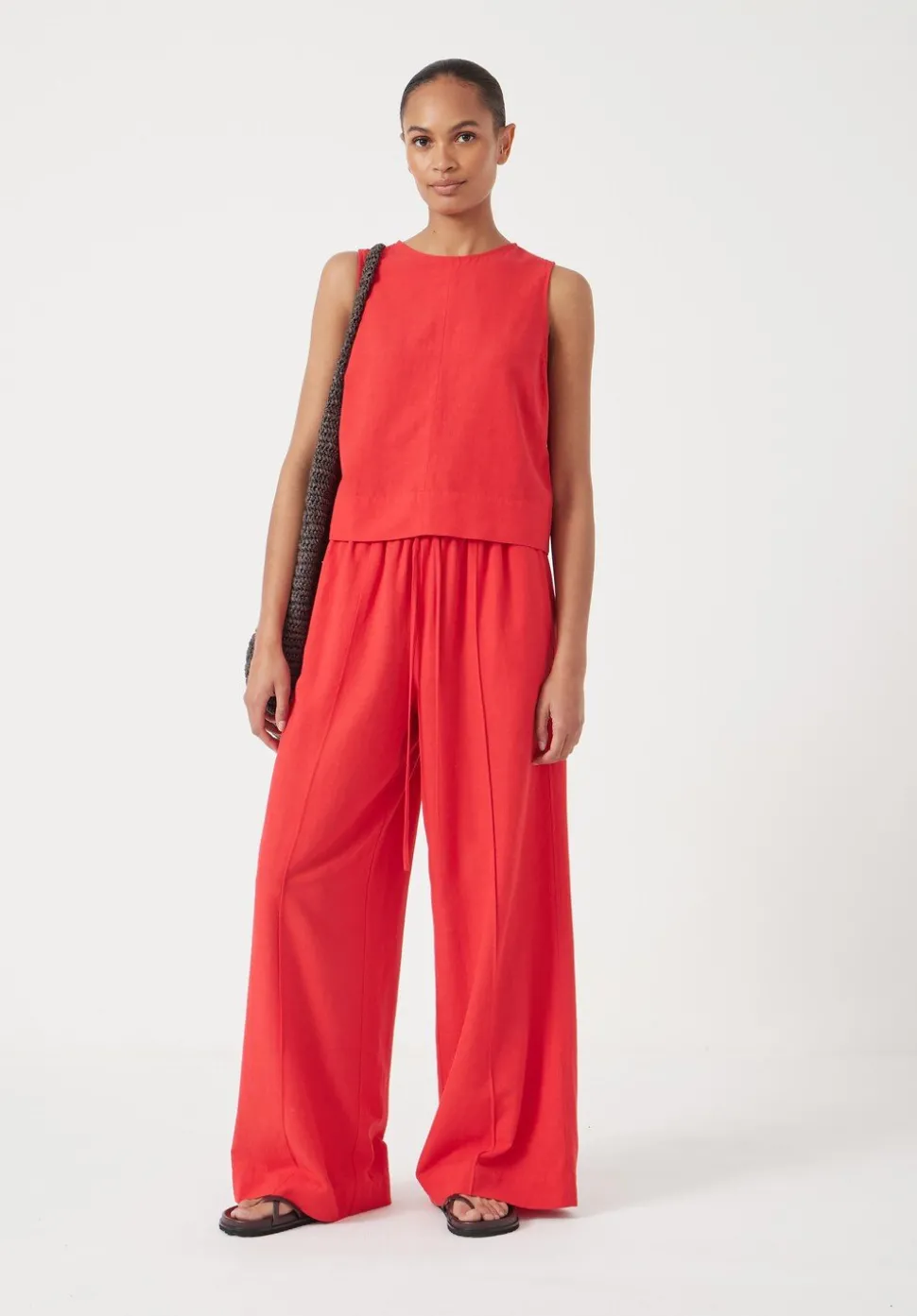 Vera Linen Blend Shell Top