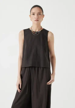 Vera Linen Blend Shell Top