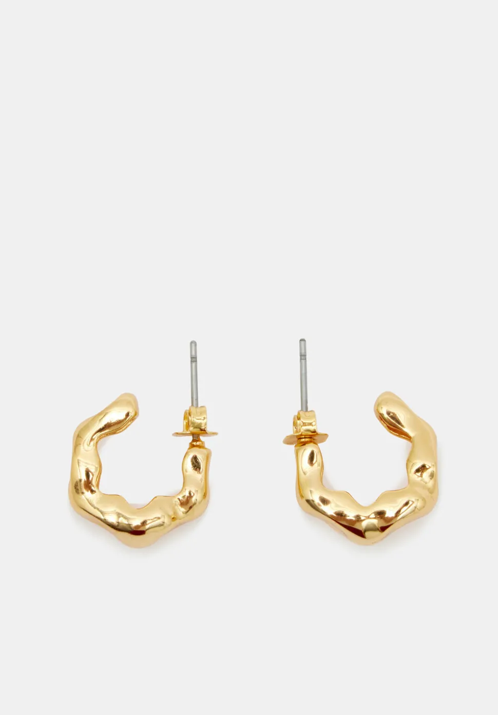 Wave Huggie Hoop Earrings