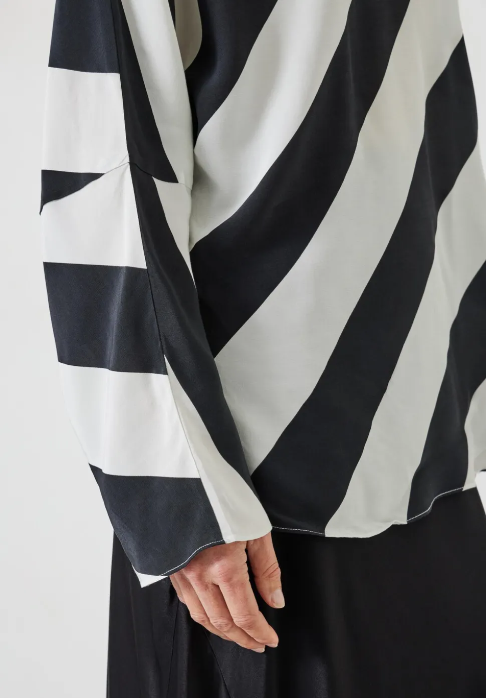 Whitney Diagonal Oversized Stripe Top