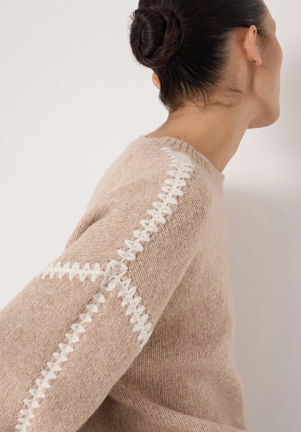 Whitney Whipstitch Knitted Jumper