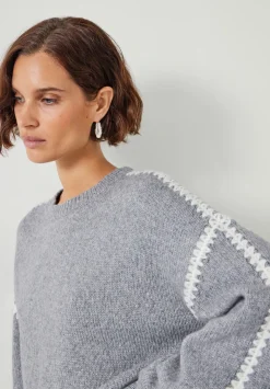 Whitney Wool Blend Stitch Detail Jumper