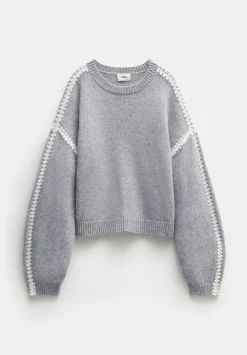 Whitney Wool Blend Stitch Detail Jumper