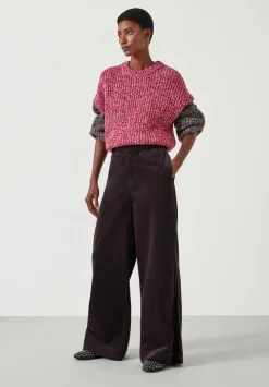 Wide Leg Cord Trousers