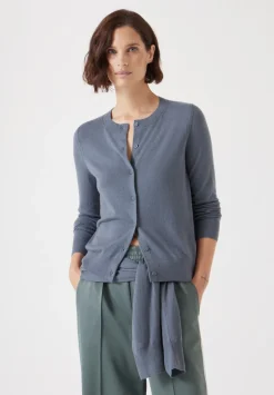 Wool Blend Slim Knitted Cardigan