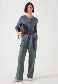 Wool Blend Slim Knitted Cardigan