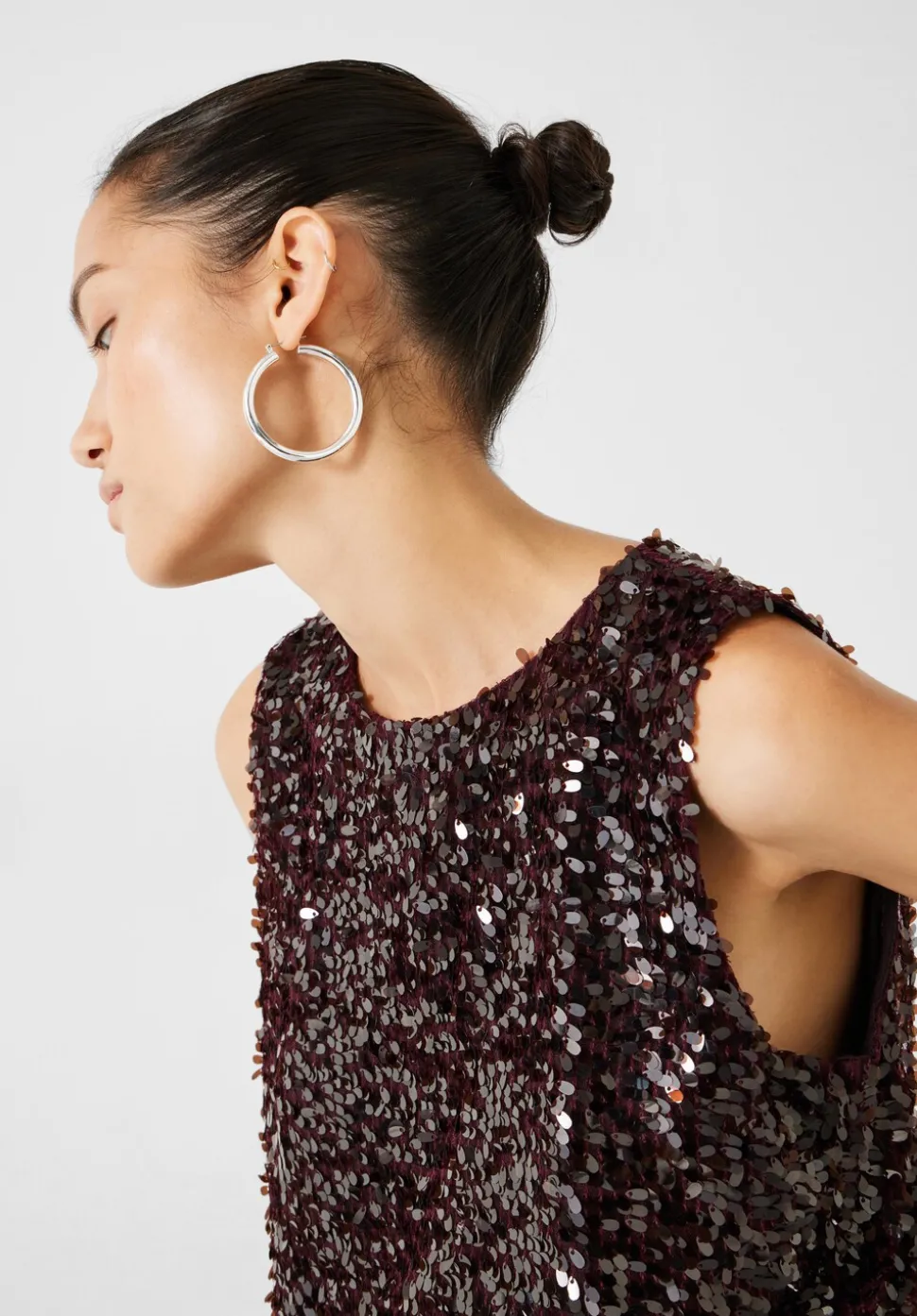 Zarina Sequin Top