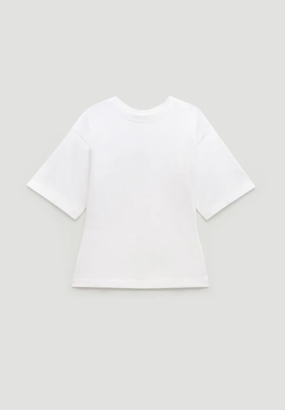 Zip Back Cotton T-Shirt