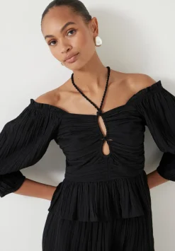 Zoe Crinkle Peplum Top