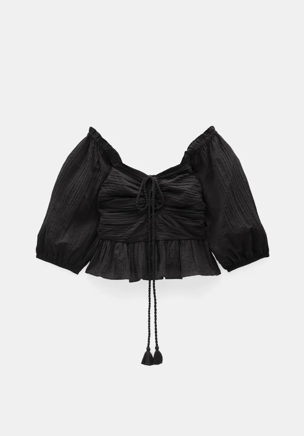 Zoe Crinkle Peplum Top